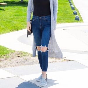 Free People Busted Knee Jeans